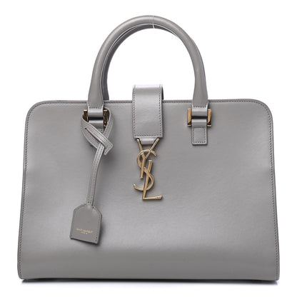 Saint Laurent Calfskin Small Monogram Cabas Fog 1 of 7