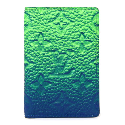 Louis Vuitton Taurillon Illusion Pocket Organizer Bleu Vert 1 of 7