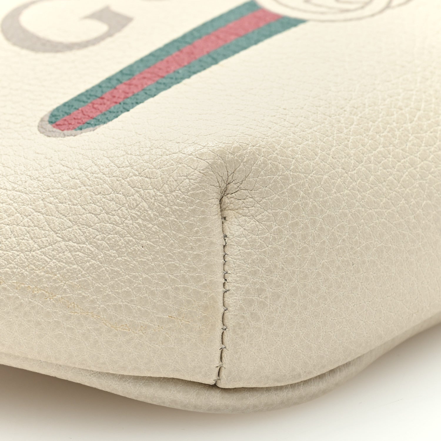 Gucci Grained Calfskin Small Logo Belt Bag White 8 of 11