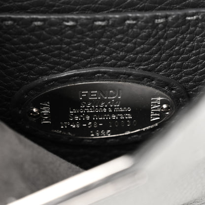 Fendi Cuoio Romano Selleria Bi-Color Small Peekaboo I SEE U Satchel Ghiaccio Asfalto 6 of 9