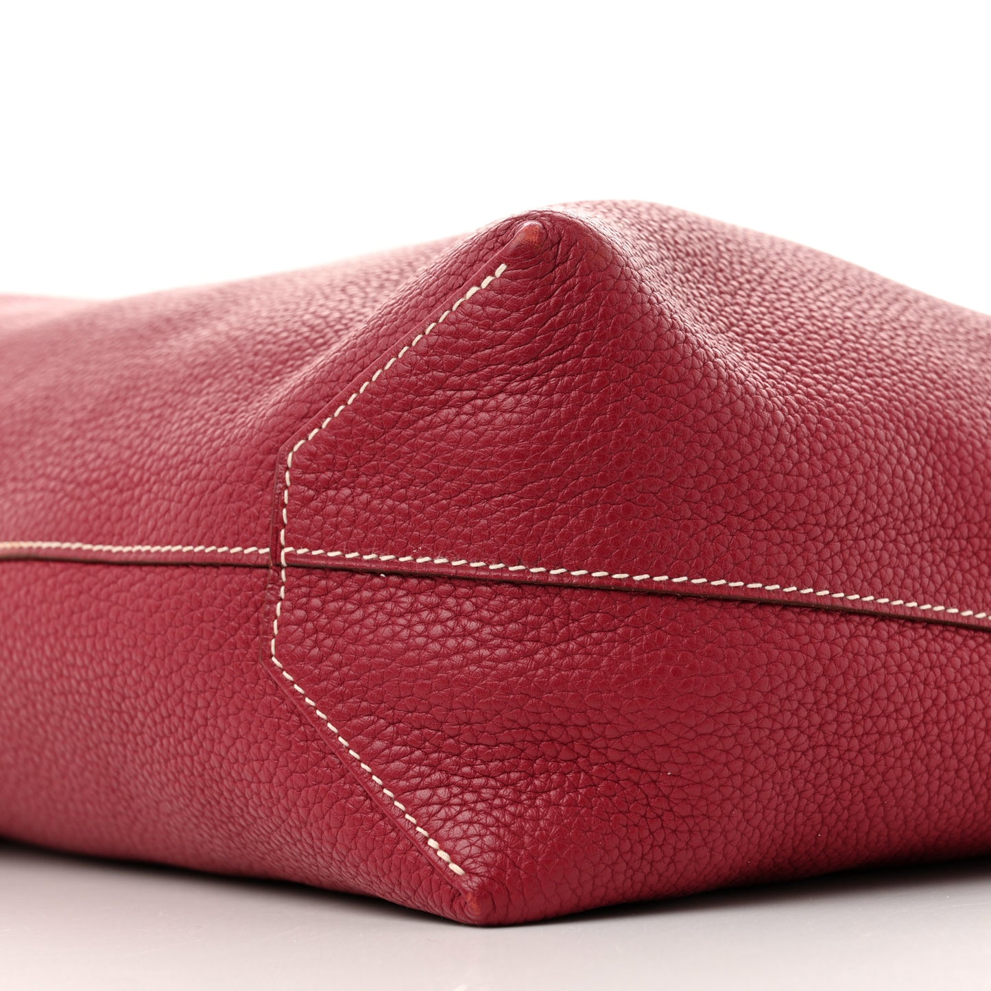 Taurillon Clemence Double Sens 45 Reversible Tote Rubis Bougainvillea