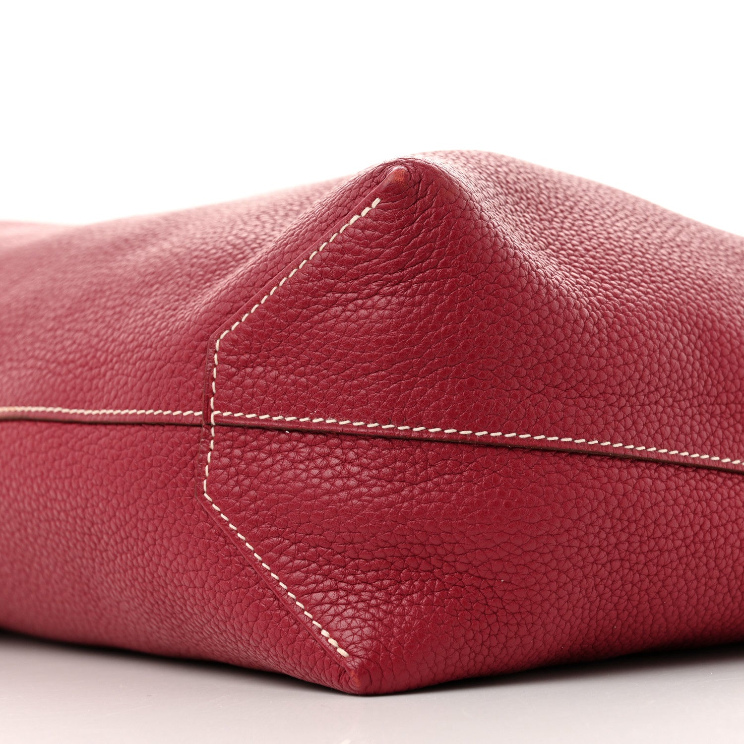 Hermes Taurillon Clemence Double Sens 45 Reversible Tote Rubis Bougainvillea 14 of 19