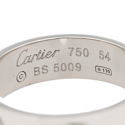 Cartier 18K White Gold 5.5mm LOVE Ring 54 6.75 4 of 4