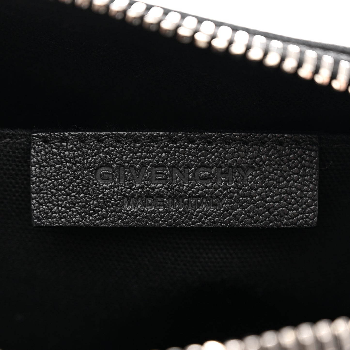 Sugar Goatskin Small Antigona Beauty Wristlet Black