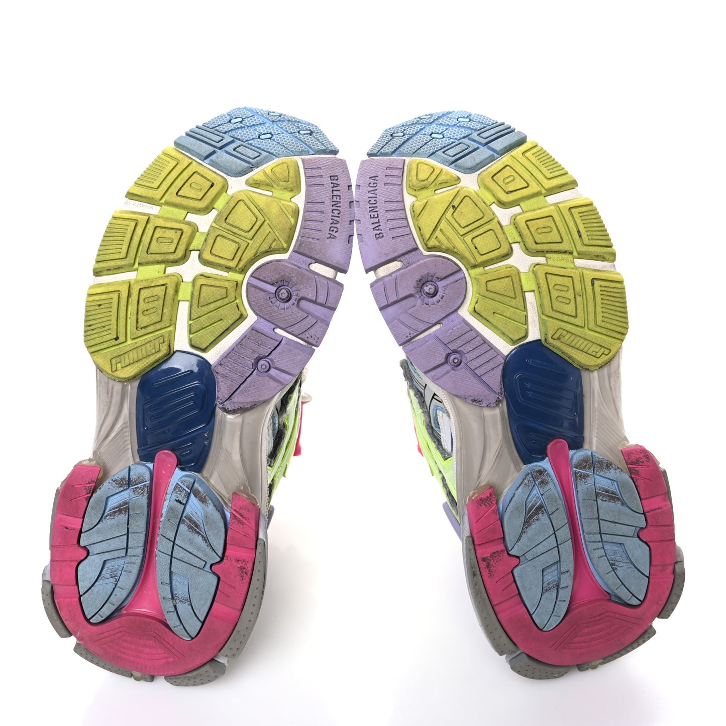 Mesh Rubber Womens Runner Sneakers 37 Multicolor