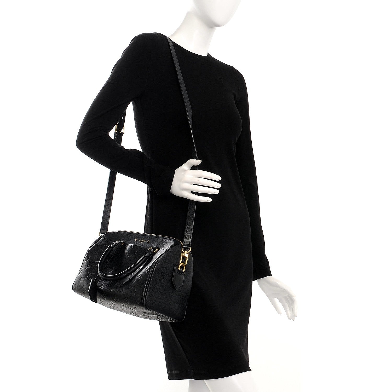Louis Vuitton Empreinte Speedy Bandouliere 25 NM Black 2 of 10