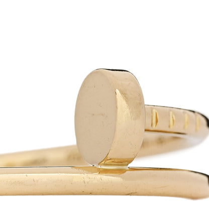 Cartier 18K Yellow Gold Small Juste Un Clou Ring 55 7.25 4 of 5