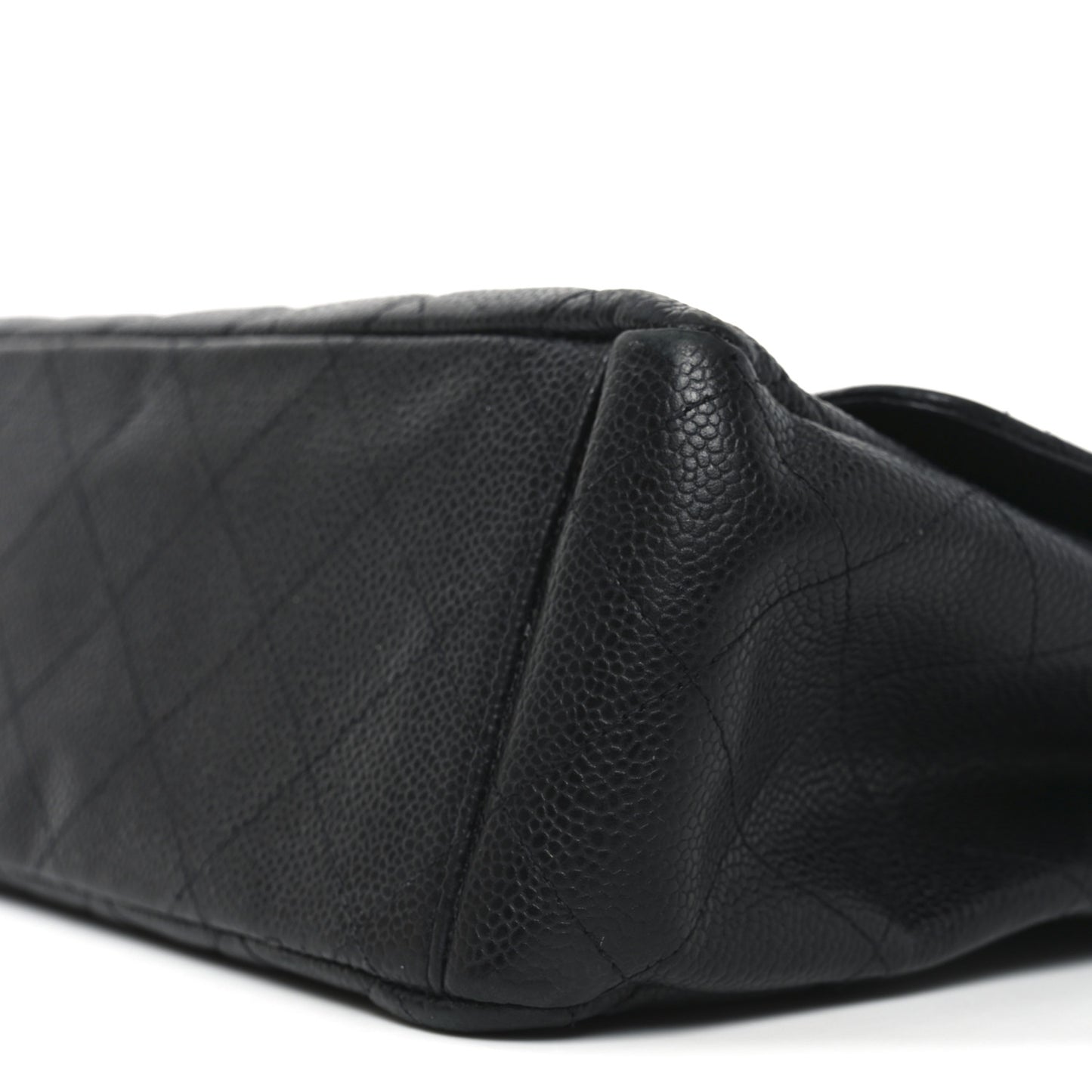 Caviar Quilted Maxi Double Flap Black