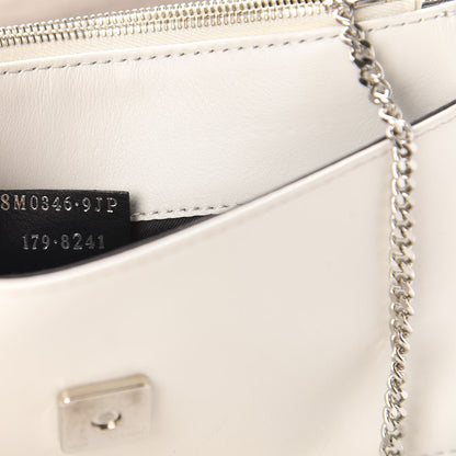 Fendi Vitello Century Lucido Nappa Flowerland Studded Tube Wallet On Chain White Ice Multicolor 10 of 11