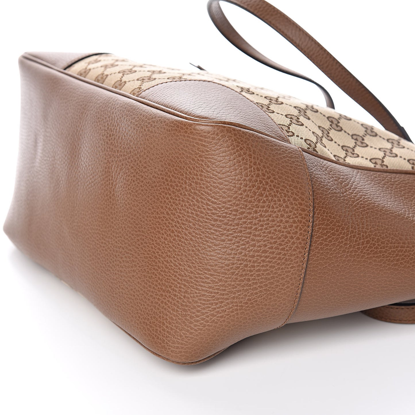 Monogram Medium Bree Zippered Tote Beige Tabacco