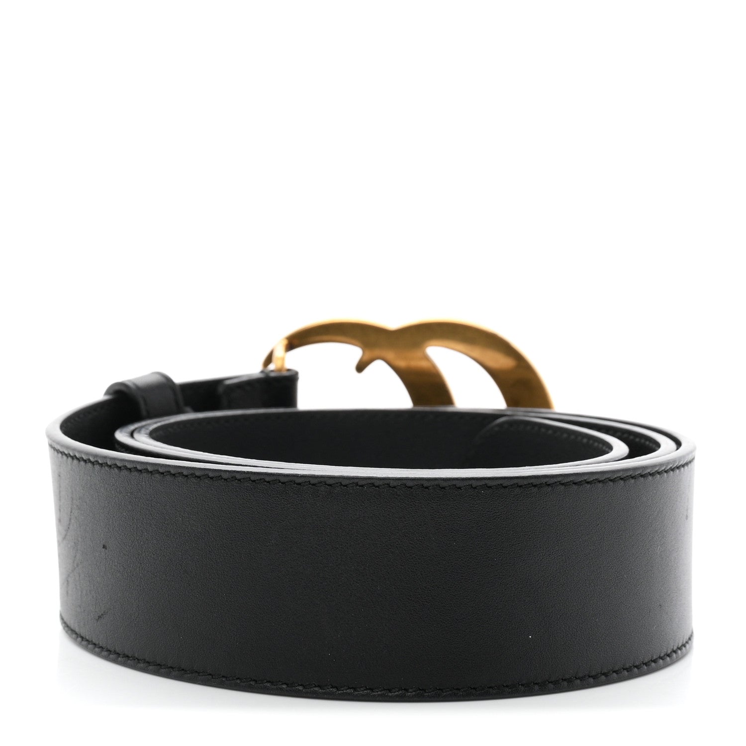Gucci Calfskin Double G 40mm Belt 85 34 Belt Black 2 of 5
