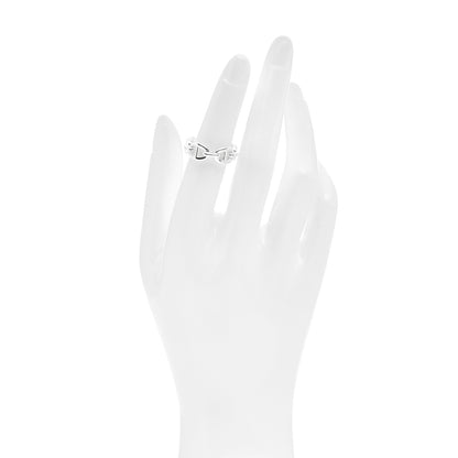 Hermes Sterling Silver PM Chaine d'Ancre Enchainee Band Ring 50 5.25 2 of 5