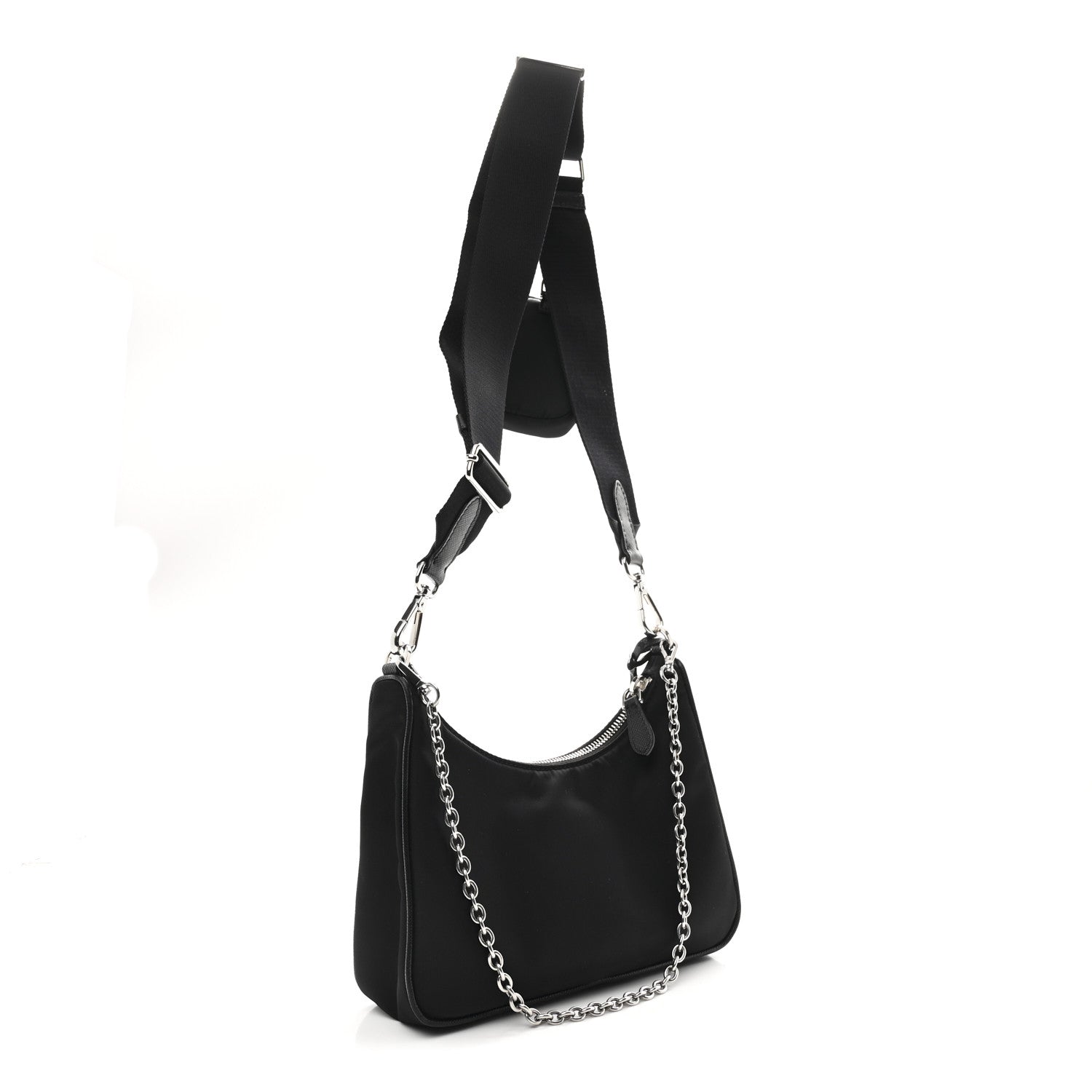Prada Nylon Re-Edition 2005 Shoulder Bag Black 3 of 10