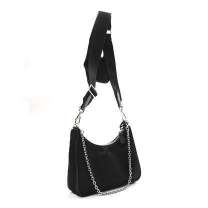 Prada Nylon Re-Edition 2005 Shoulder Bag Black 3 of 10
