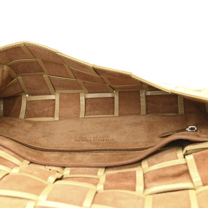 Bottega Veneta Paper Calfskin Intrecciato Stretch Cassette Beige 5 of 9