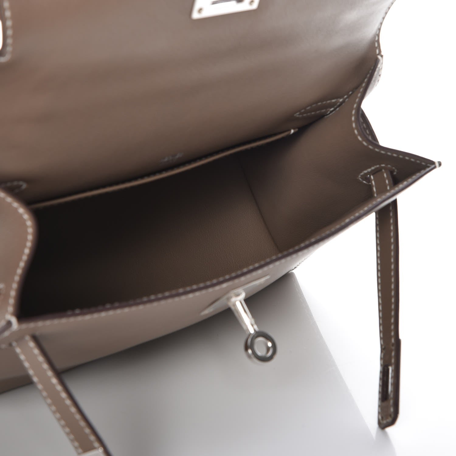 Hermes Swift Kelly Pochette Clutch Etoupe 7 of 20