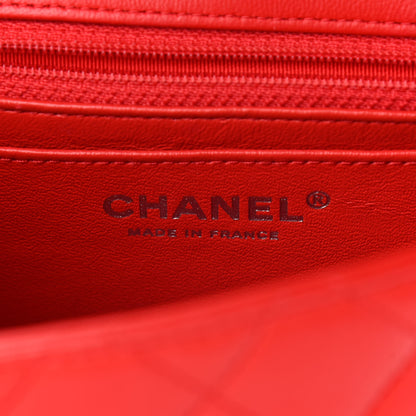 Chanel Lambskin Quilted Mini Square Flap Red 6 of 16