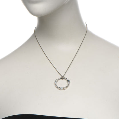 David Yurman Sterling Silver Diamond Blue Topaz Iolite Aquamarine Confetti Pendant Necklace 2 of 6