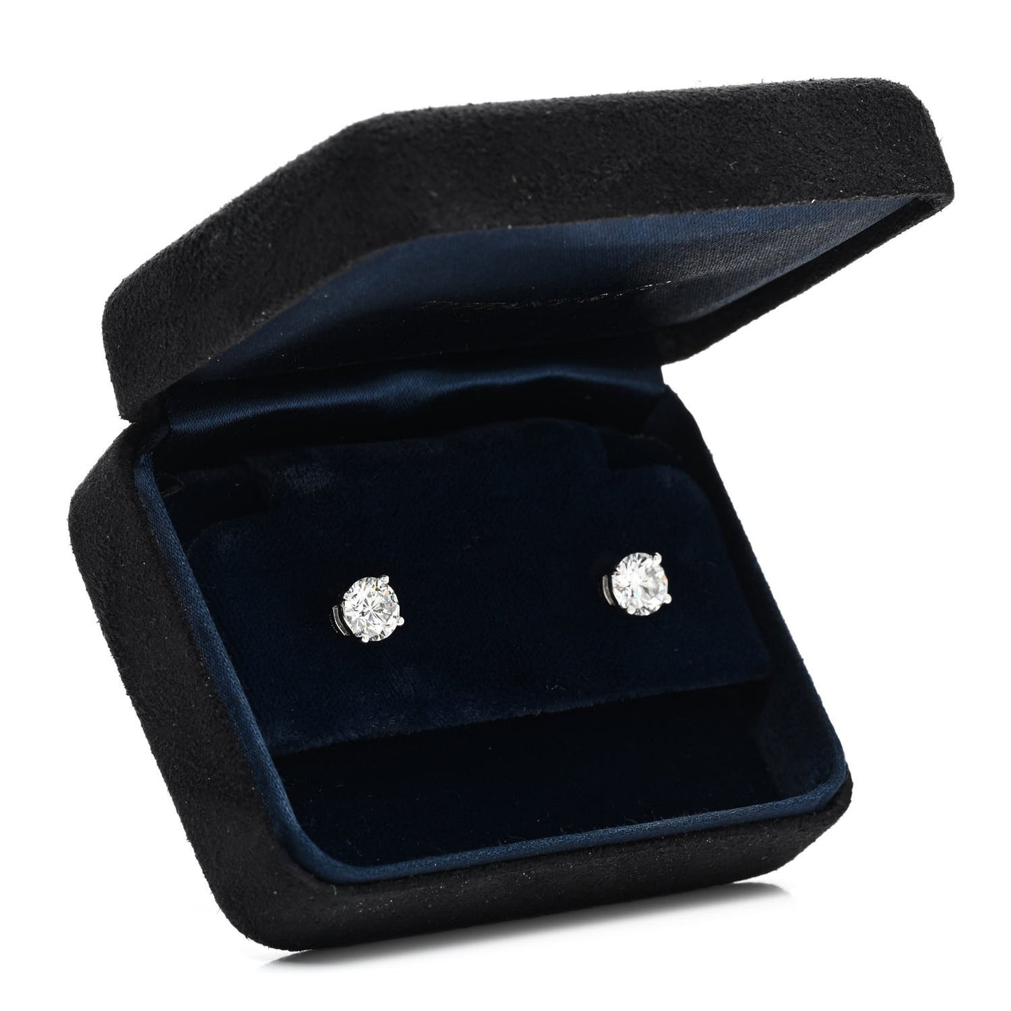 Platinum Diamond 2.31ctw Solitaire Earrings