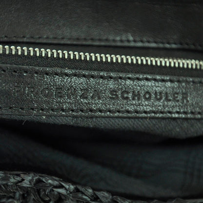 Proenza Schouler Raffia Leather PS1 Clutch Black 11 of 11