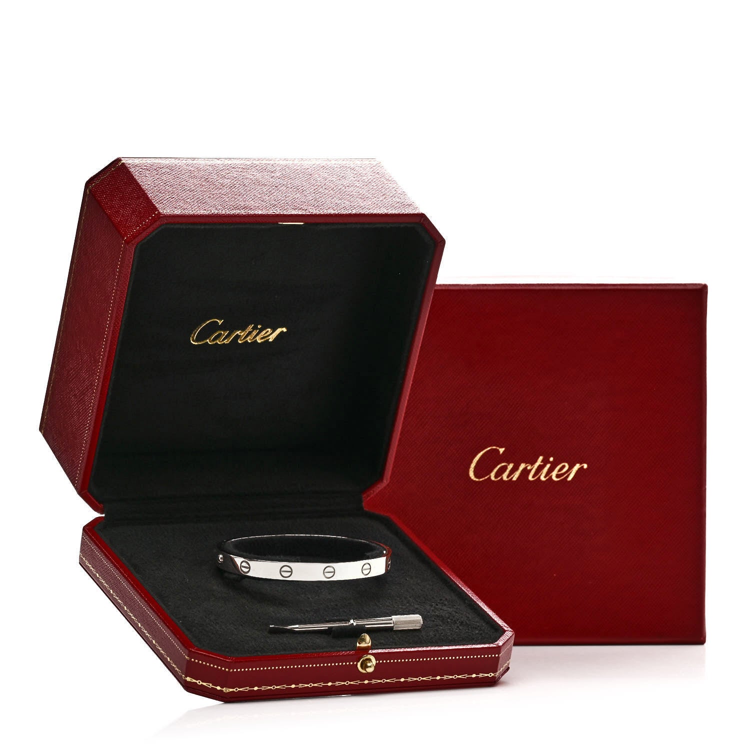 Cartier 18K White Gold LOVE Bracelet 17 8 of 8