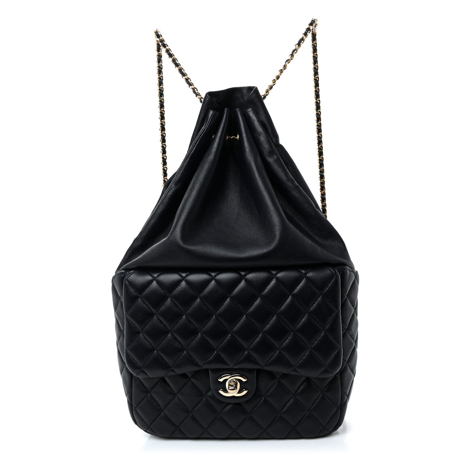 Chanel Lambskin Quilted Large In Seoul Backpack Navy 2 of 19