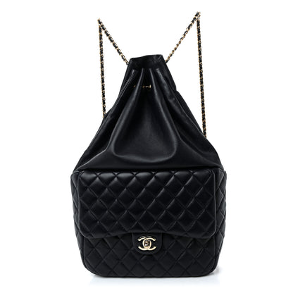 Chanel Lambskin Quilted Large In Seoul Backpack Navy 2 of 19