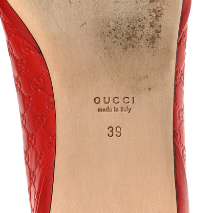 Gucci Microguccissima Flats 39 Hibiscus Red 8 of 10