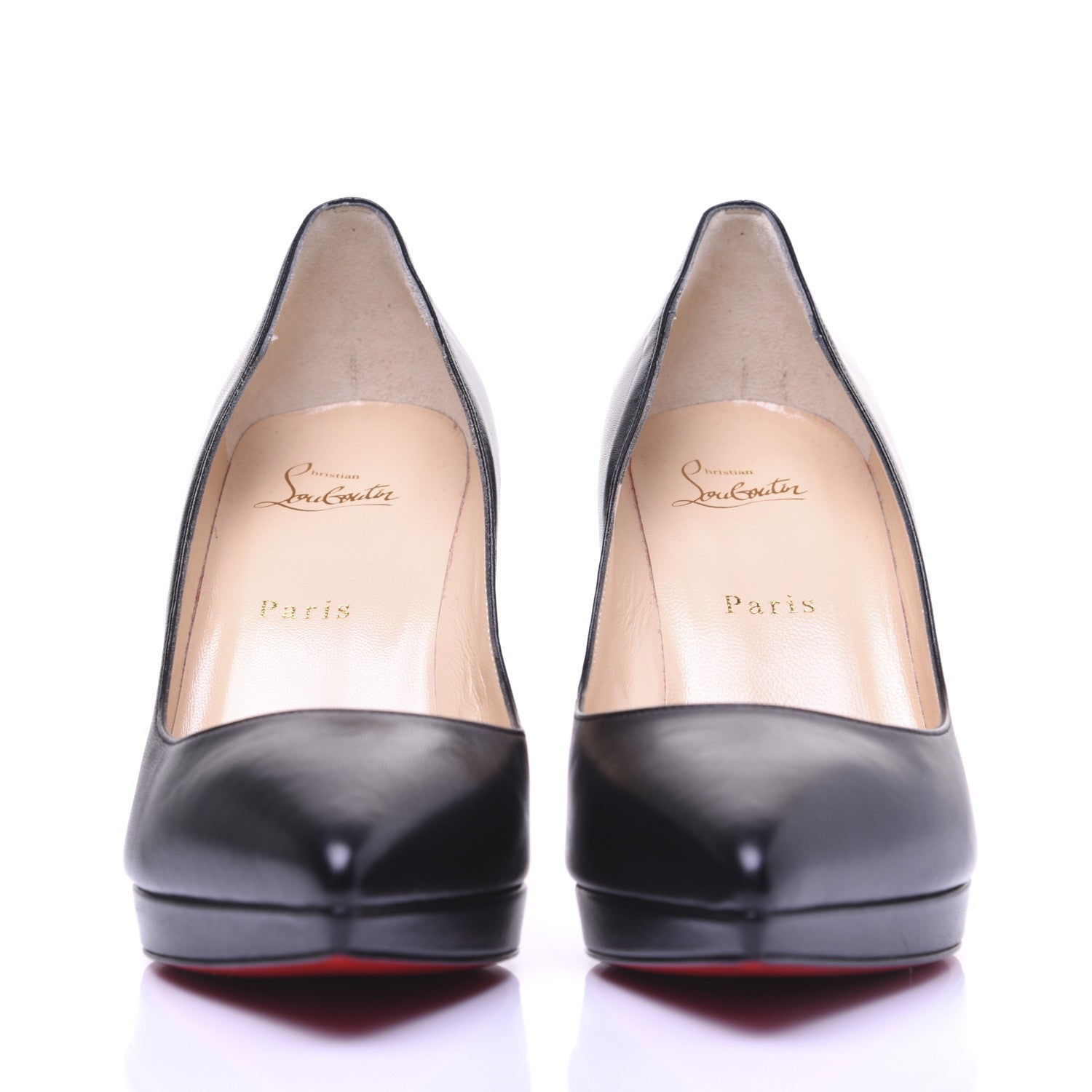 Christian Louboutin Shiny Nappa Pigalle Plato 100 Pumps 39 Black 3 of 16