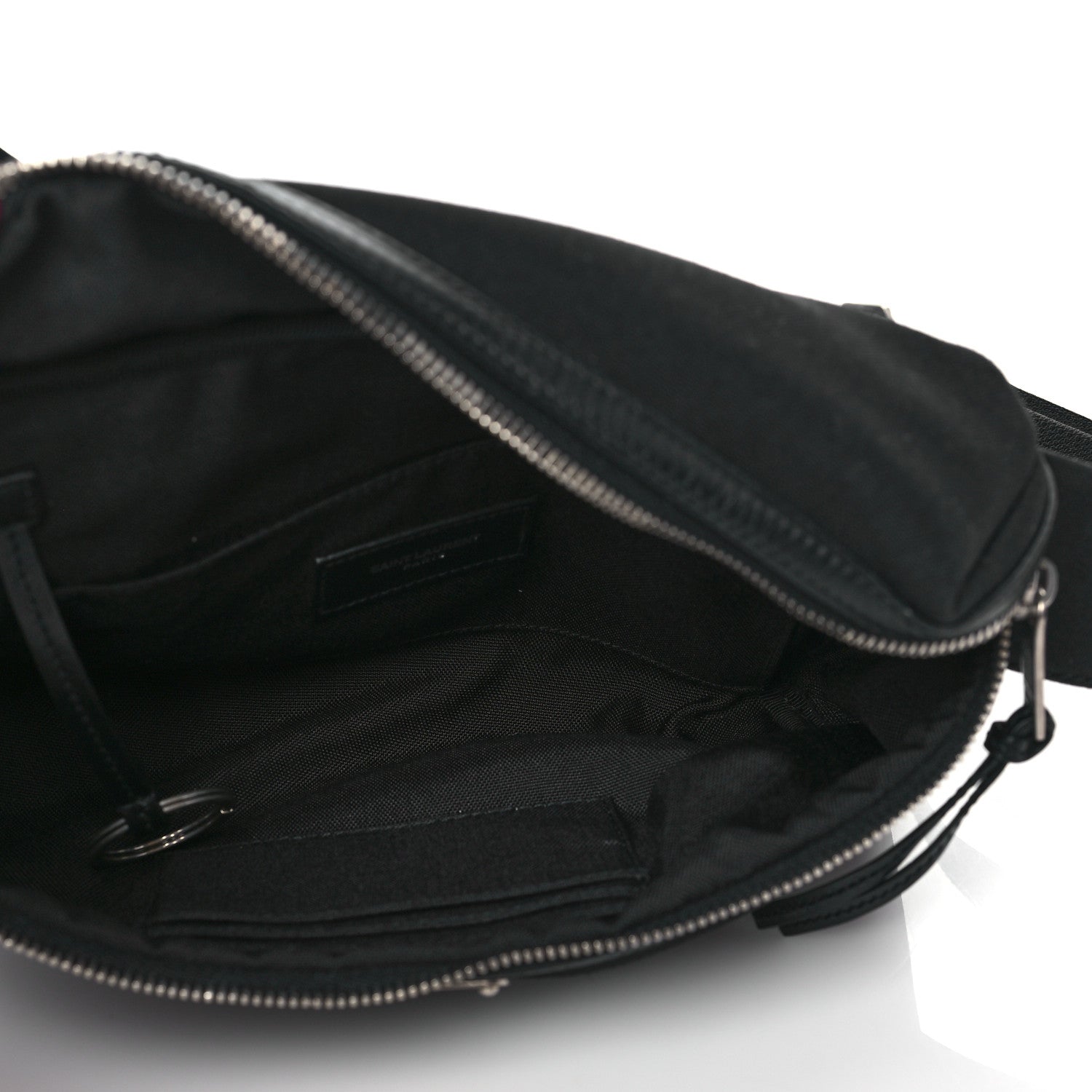 Saint Laurent Canvas Calfskin City Belt Bag Black 9 of 17