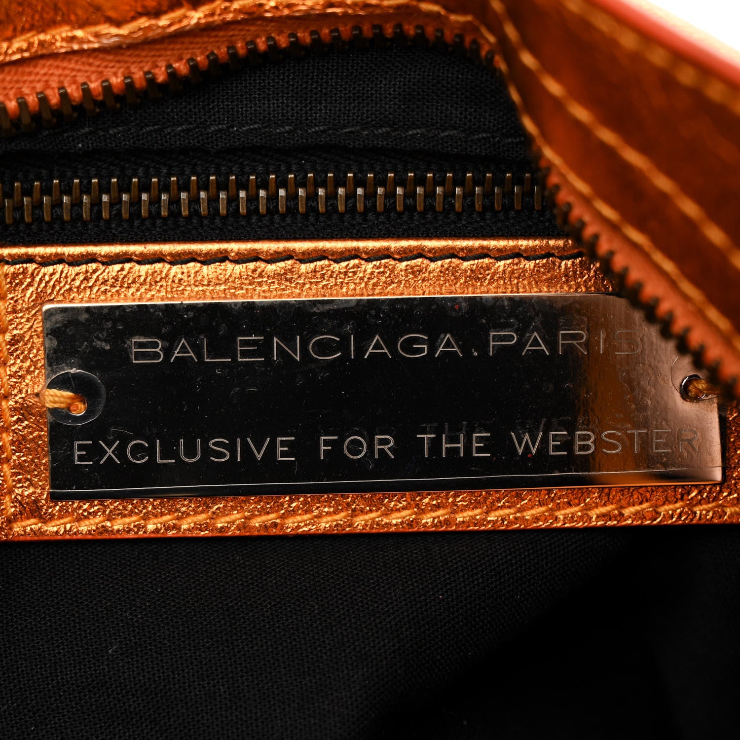 Balenciaga Metallic Agneau Classic Hardware City Orange 7 of 13