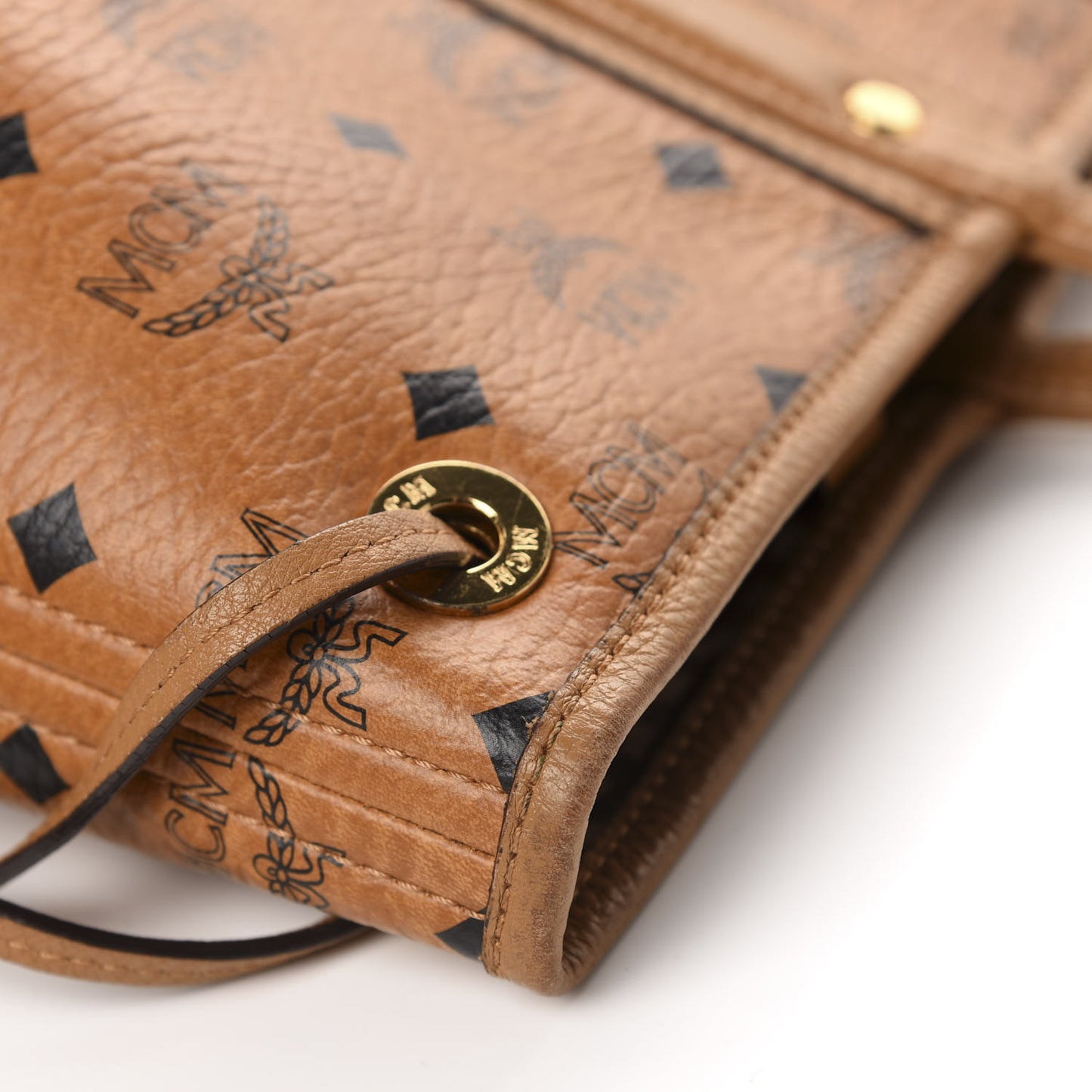 Visetos Medium Liz Reversible Shopper Tote Cognac