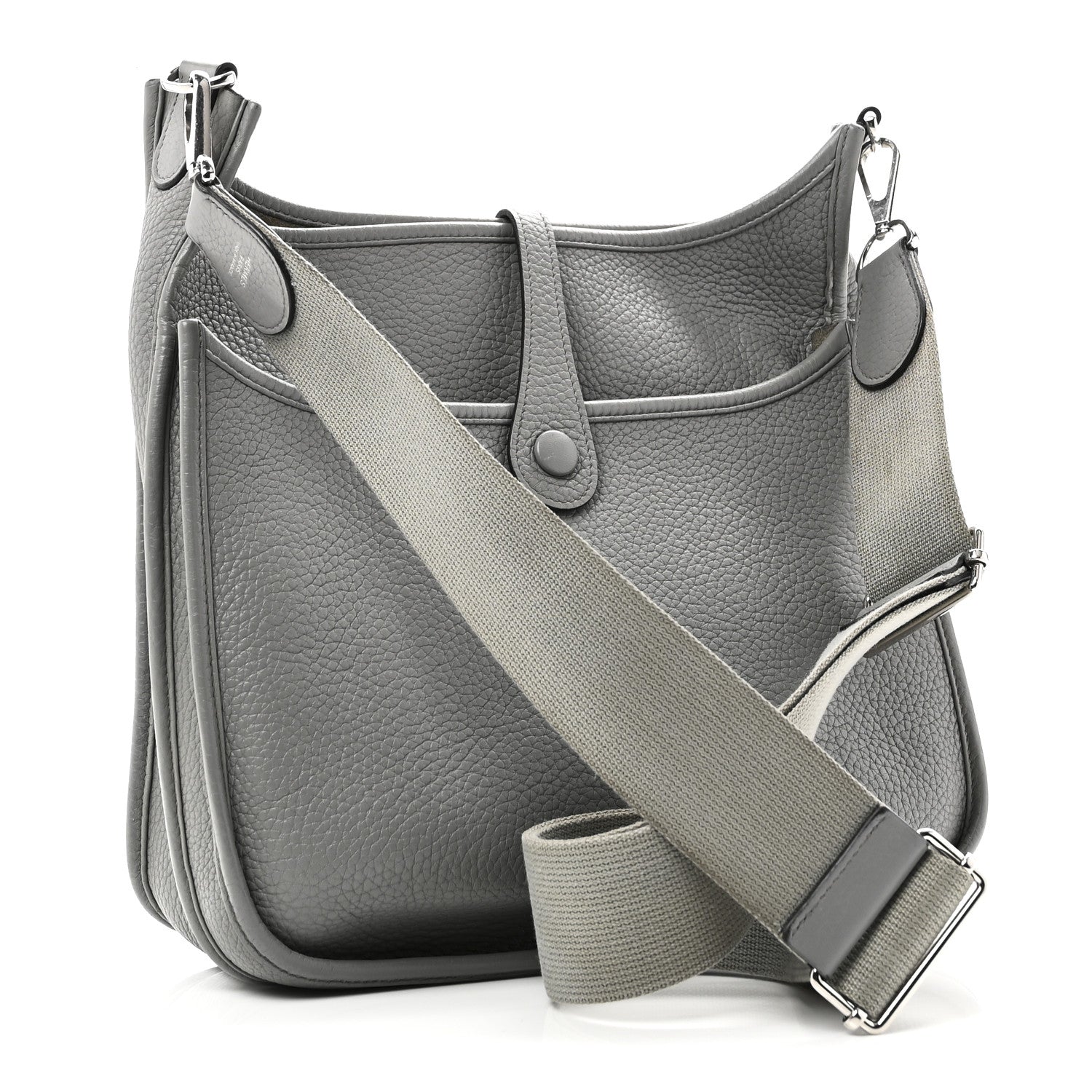 Hermes Taurillon Clemence Evelyne III PM Gris Mouette 3 of 11