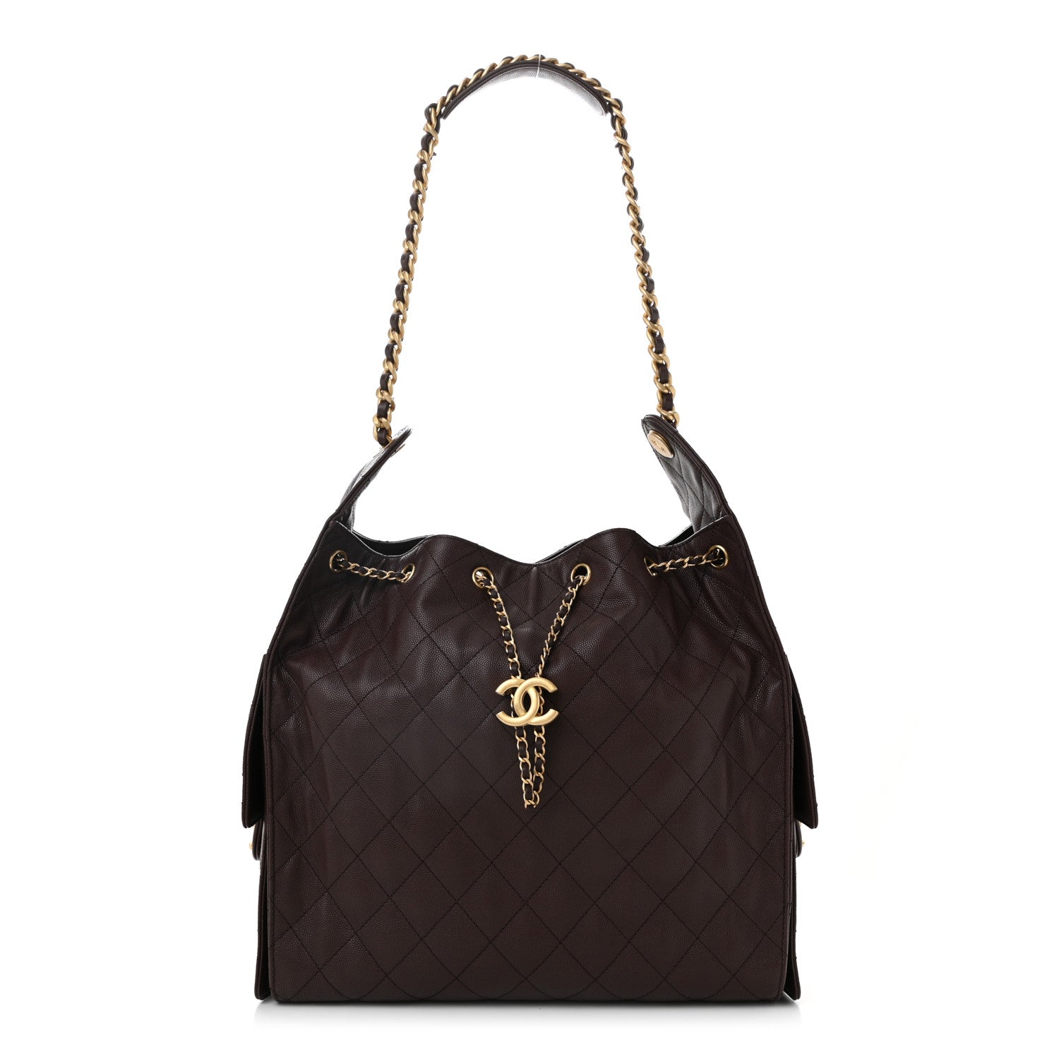 Chanel Caviar Quilted Medium Chanel 25 Handbag Dark Brown 1 of 11
