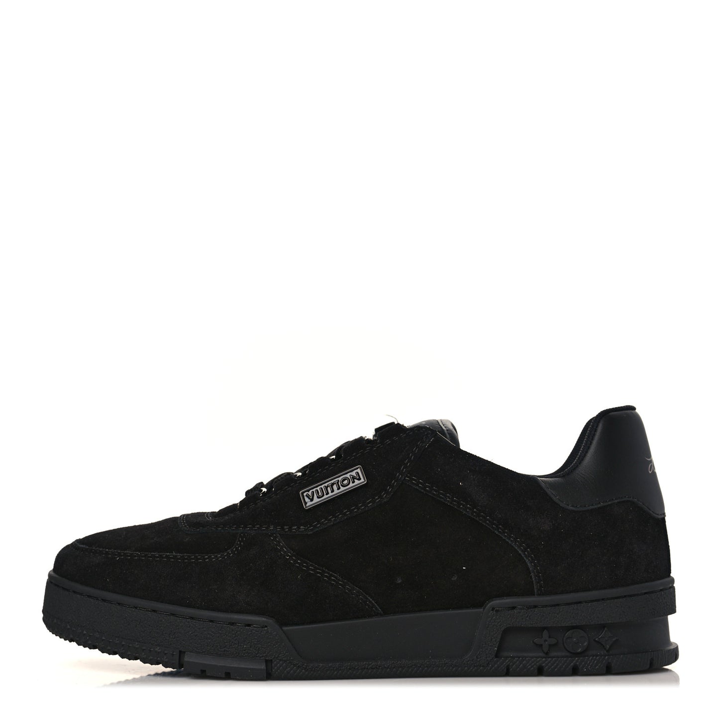 Suede Mens LV Trainer Sneakers 6.5 Black