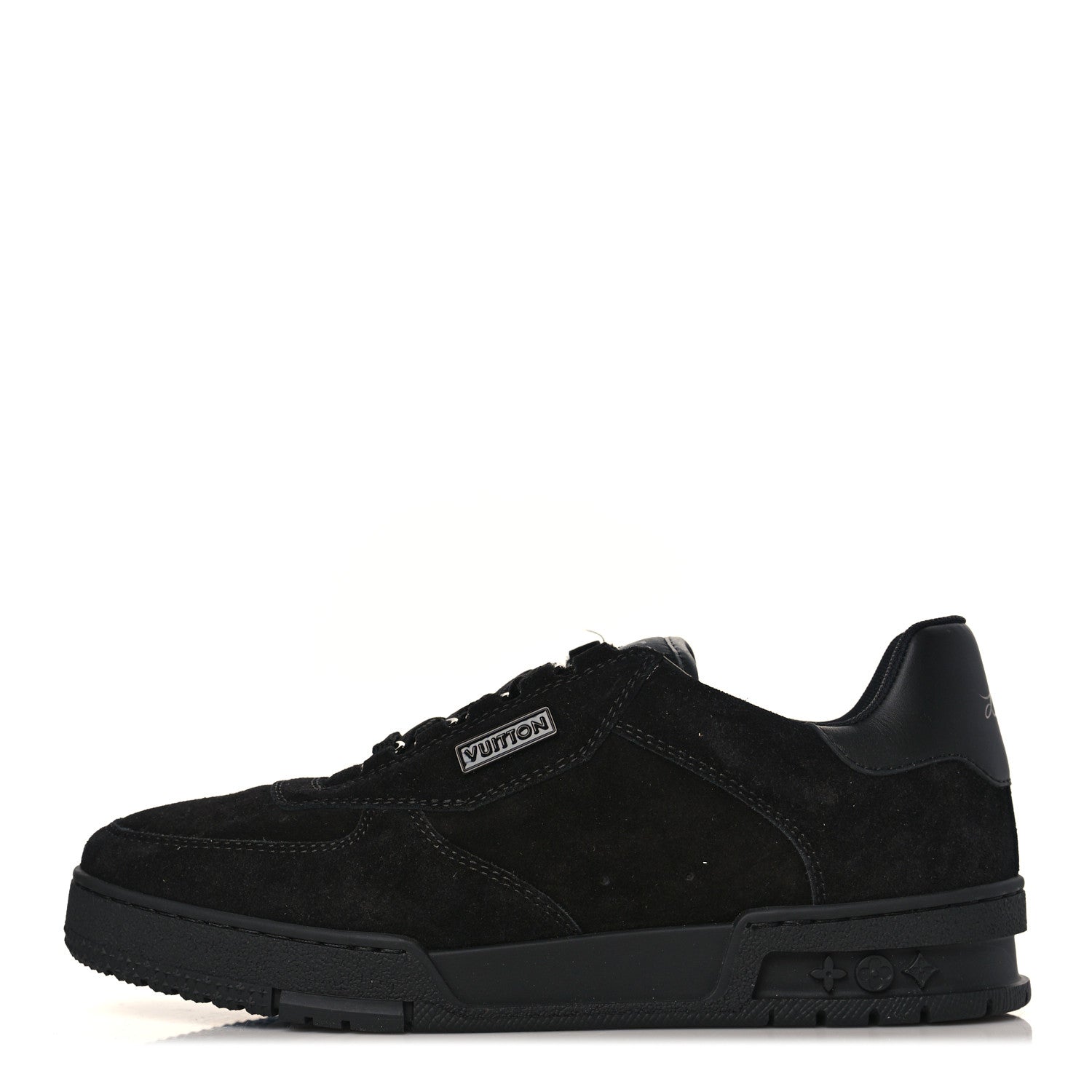 Louis Vuitton Suede Mens LV Trainer Sneakers 6.5 Black 1 of 9