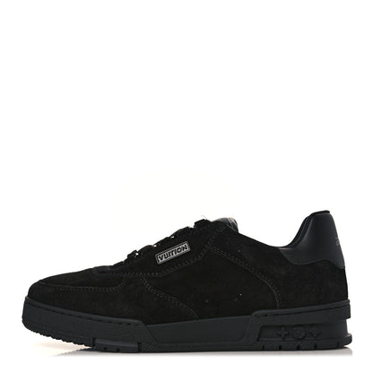 Louis Vuitton Suede Mens LV Trainer Sneakers 6.5 Black 1 of 9