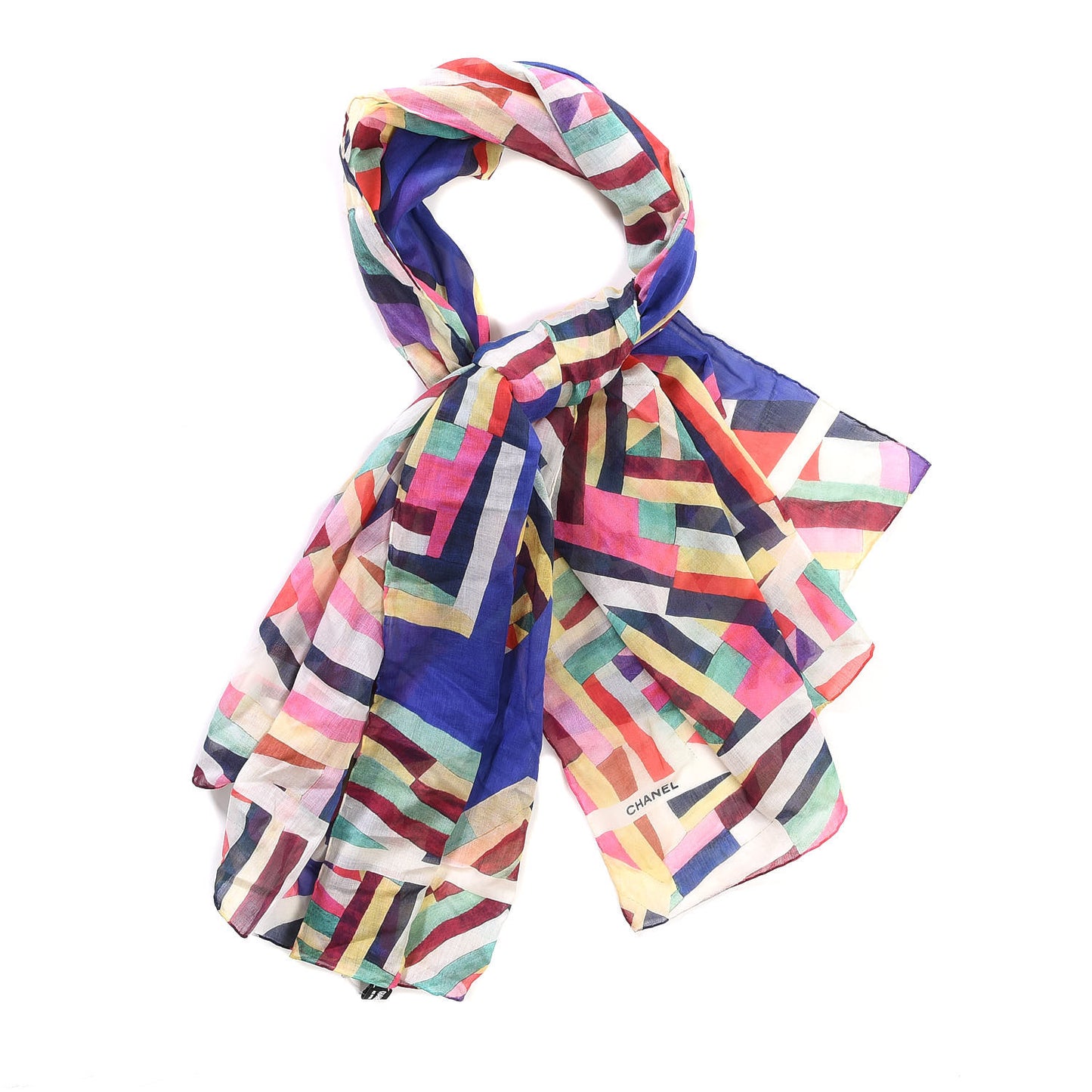 Cotton CC Pareo Scarf Blue