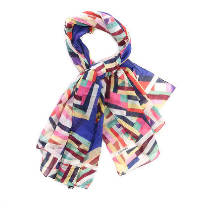 Chanel Cotton CC Pareo Scarf Blue 1 of 7
