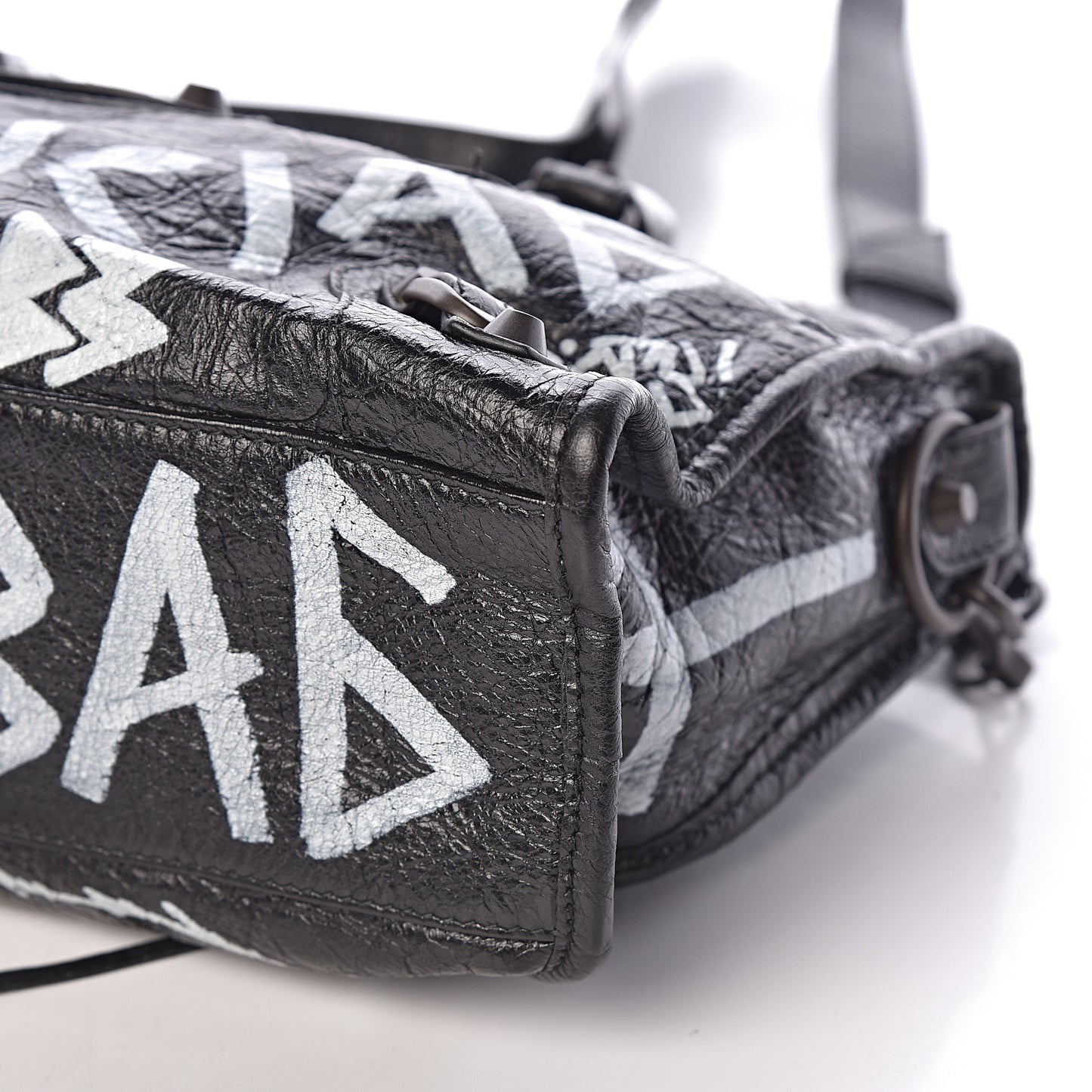 Agneau Classic Hardware Graffiti All Over S City Black