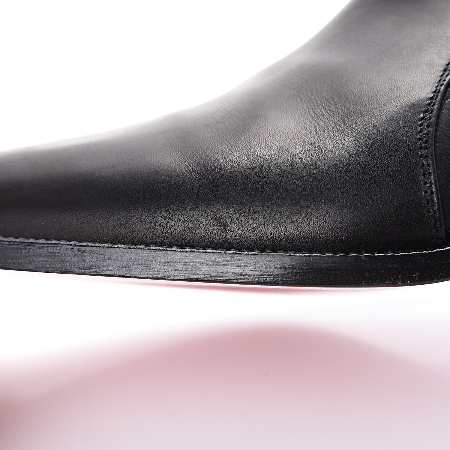 Christian Louboutin Calfskin Mens Melon Flat Chelsea Boots 41 Black 10 of 13