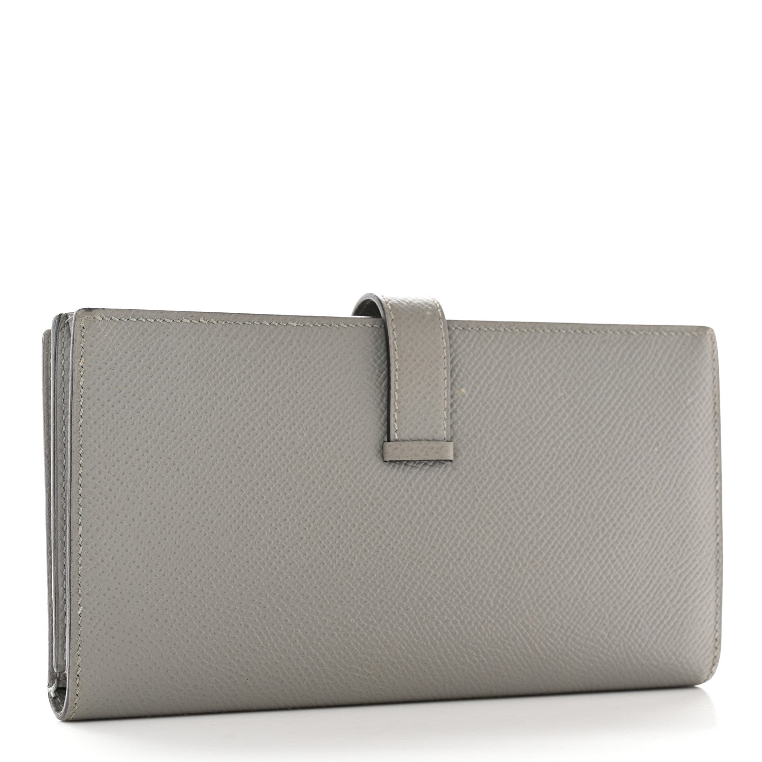 Hermes Epsom Bearn Gusset Wallet Gris Mouette 3 of 10