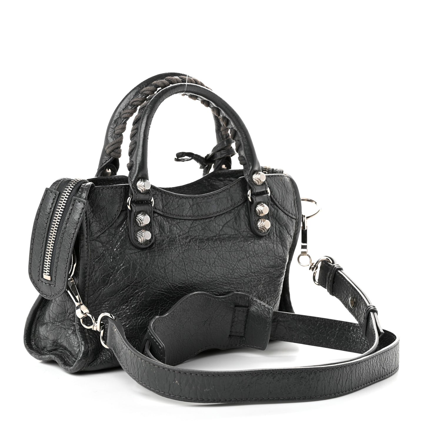 Agneau Giant 12 Silver Hardware Mini City Gris Fossile