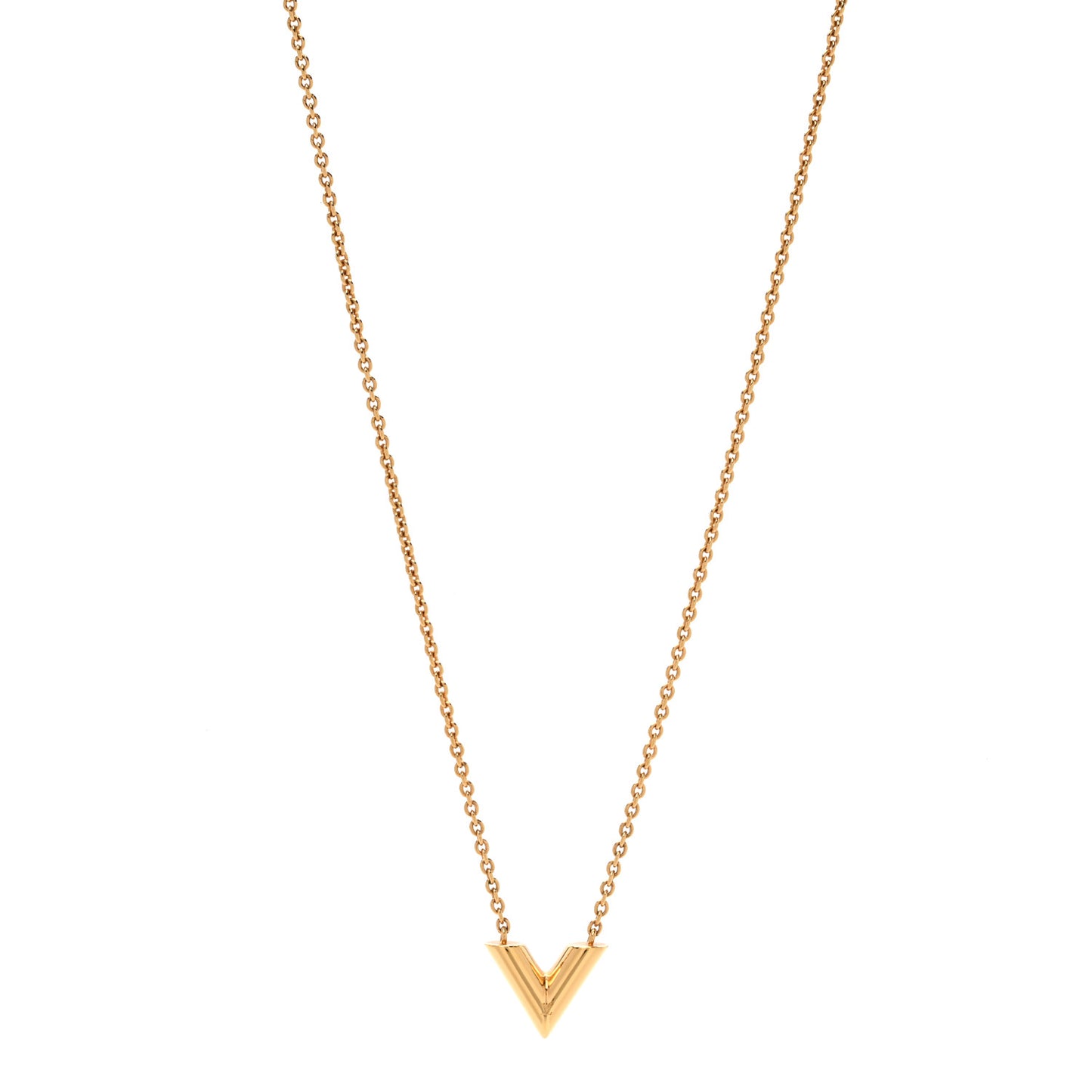Essential V Necklace Gold