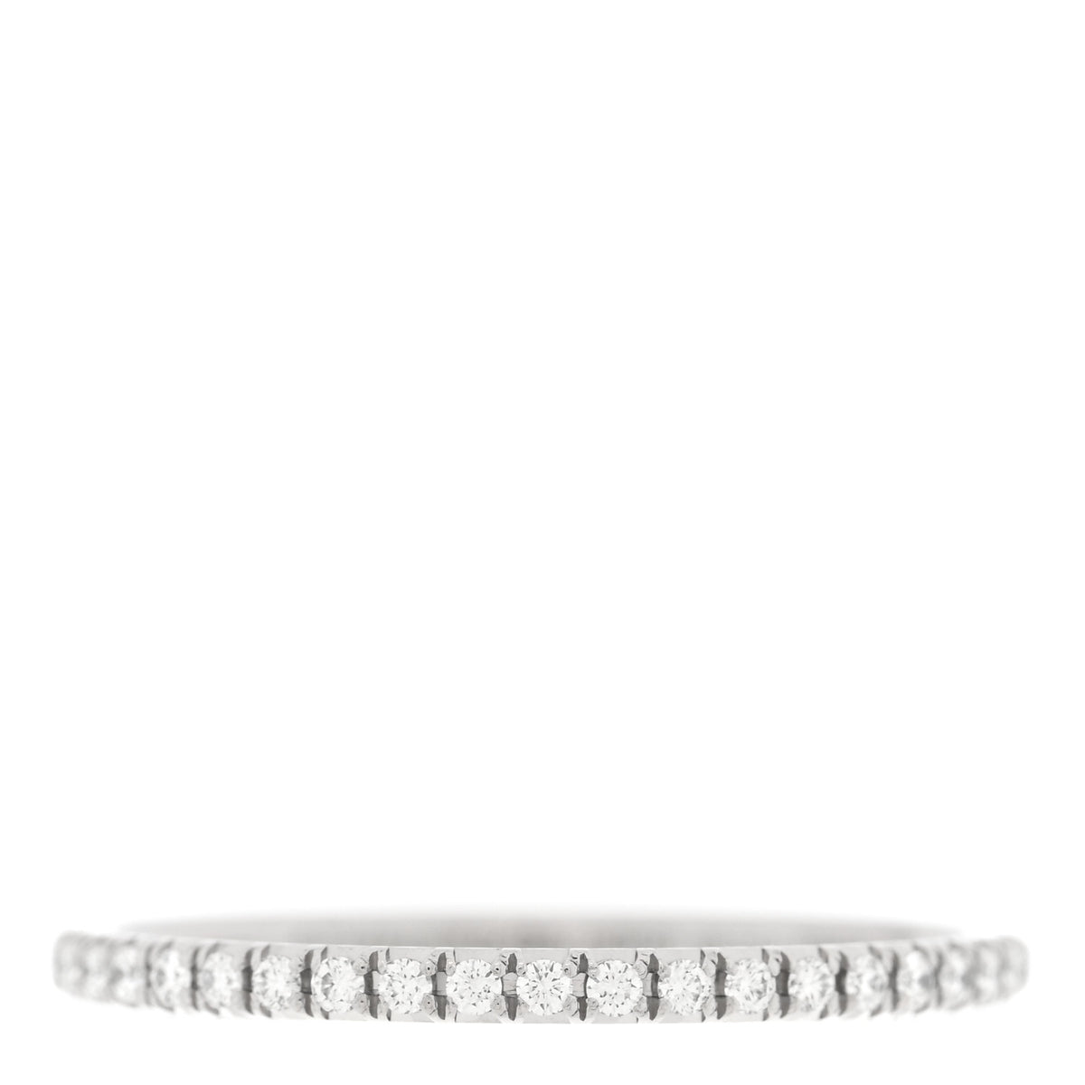 Tiffany Platinum Diamond Metro Band Ring  54 7 1 of 4
