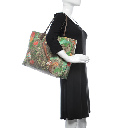 Gucci GG Supreme Monogram Tian Large Shopping Tote Beige Multicolor New Acero 2 of 22