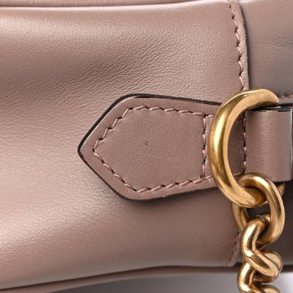 Gucci Calfskin Matelasse Small GG Marmont Chain Shoulder Bag Porcelain Rose 10 of 10