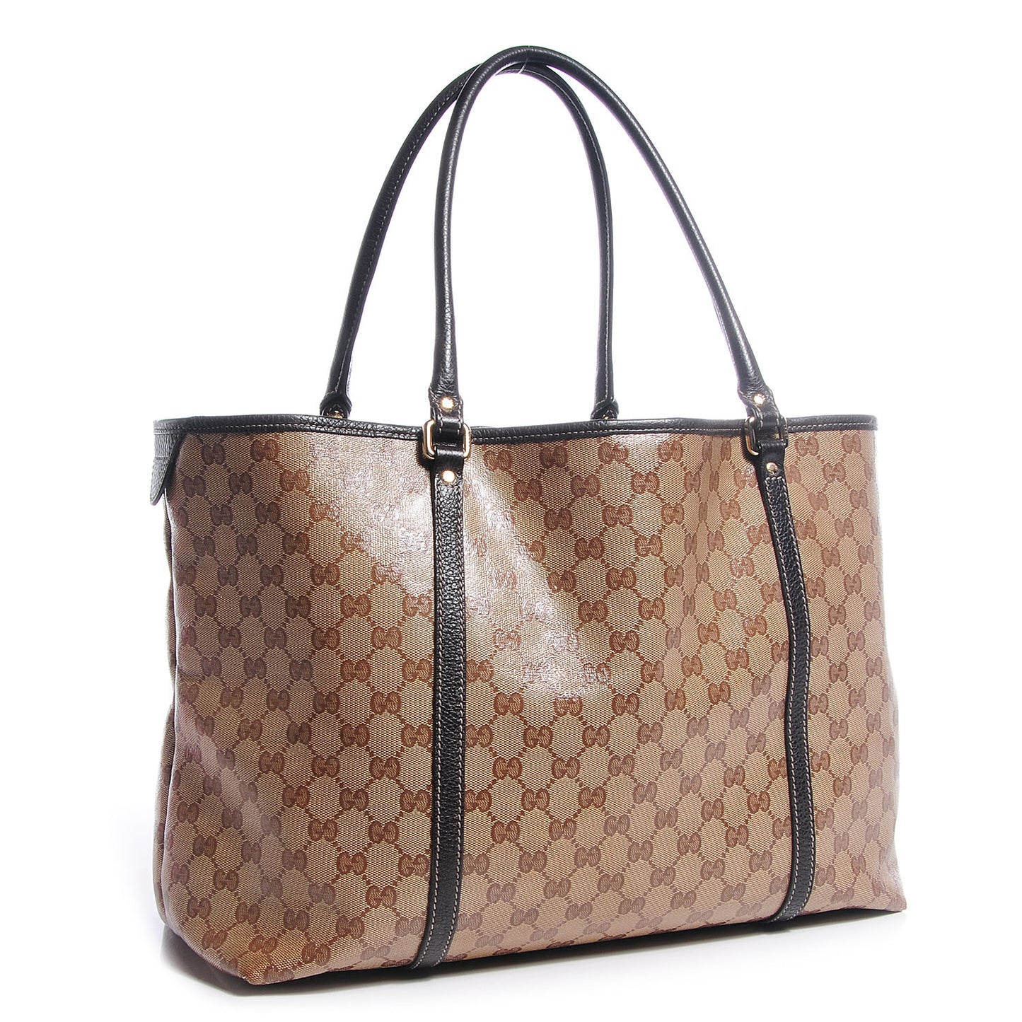 Crystal Monogram Large Joy Tote Beige Ebony Testa di Moro