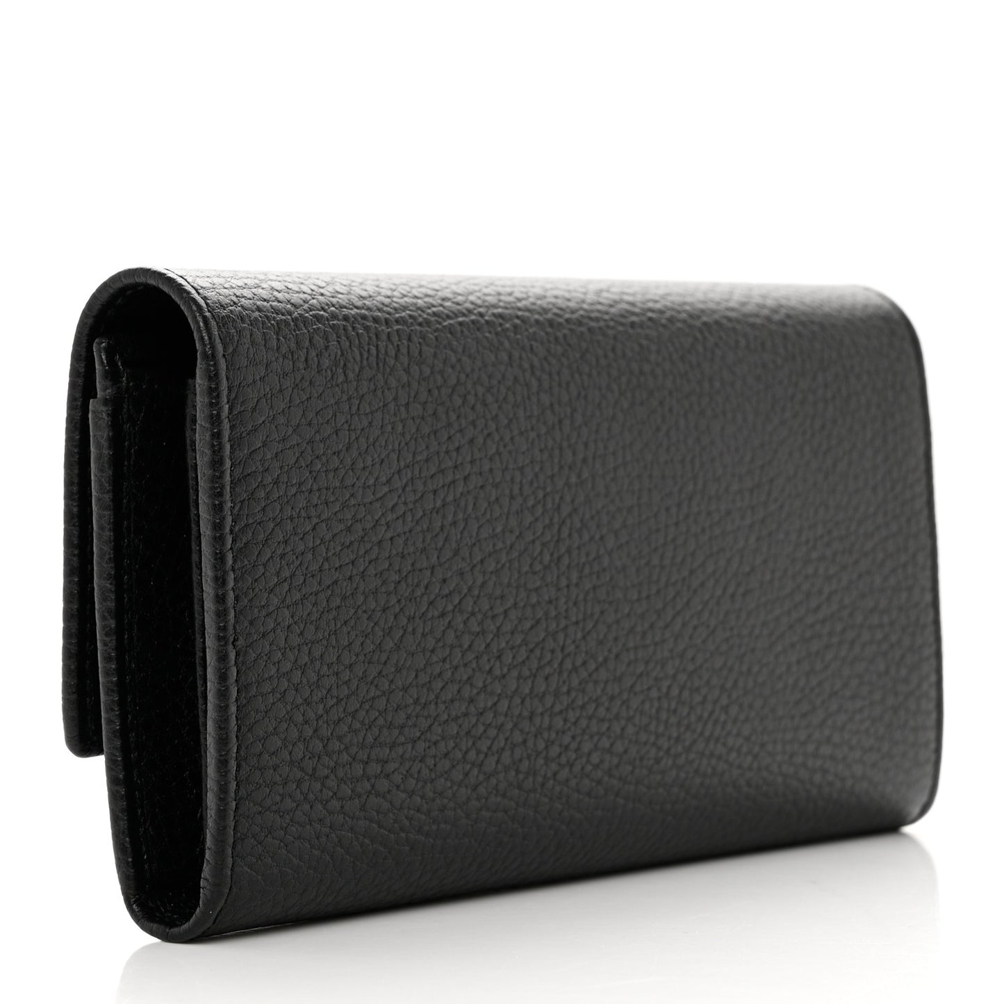 Dollar Calfskin GG Marmont Continental Wallet Black