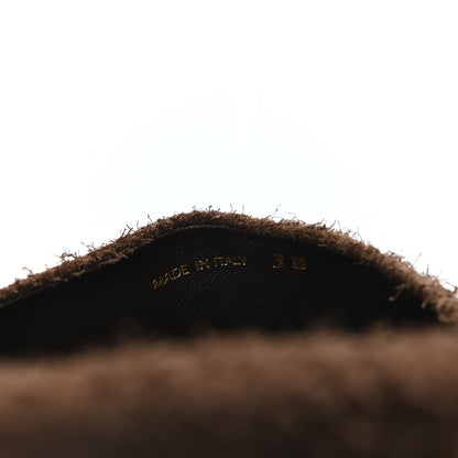 Miu Miu Scamosciato Slippers 38 Bruciato 9 of 9
